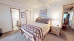 Primary bedroom offers king and private balcony 